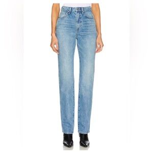 GRLFRND Sara Super High Rise Slim Straight Jeans in Lenox Hill